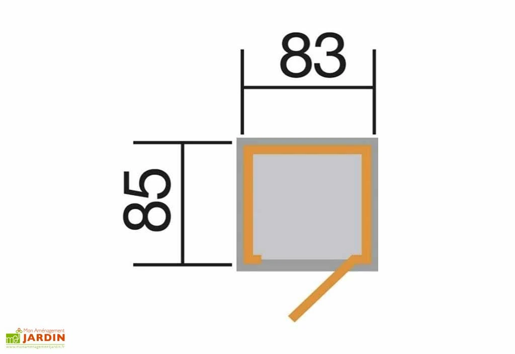 Armoire De Jardin En Bois D’Épicéa Brut 105 X 108 Cm 2 Armoire De Jardin En Bois D’Épicéa Brut 105 X 108 Cm – Image 2