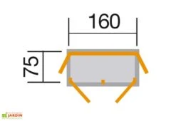 Armoire De Jardin En Bois D’épicéa 1,2 M² -Abriet Mobilier Soldes Boutique dimensions armoire jardin bois epicea weka
