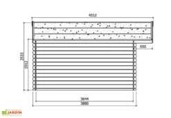 Solid Abri De Jardin Bois Zurich 28mm (508x388cm) Traité En Option 5 Solid Abri De Jardin Bois Zurich 28mm (508x388cm) Traité En Option -Abriet Mobilier Soldes Boutique dimensions chalet s835 1