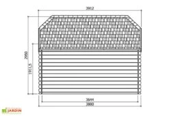 Solid Abri De Jardin Bois Limerick 28mm (298x388cm) Traité En Option 5 Solid Abri De Jardin Bois Limerick 28mm (298x388cm) Traité En Option -Abriet Mobilier Soldes Boutique dimensions chalet s8505