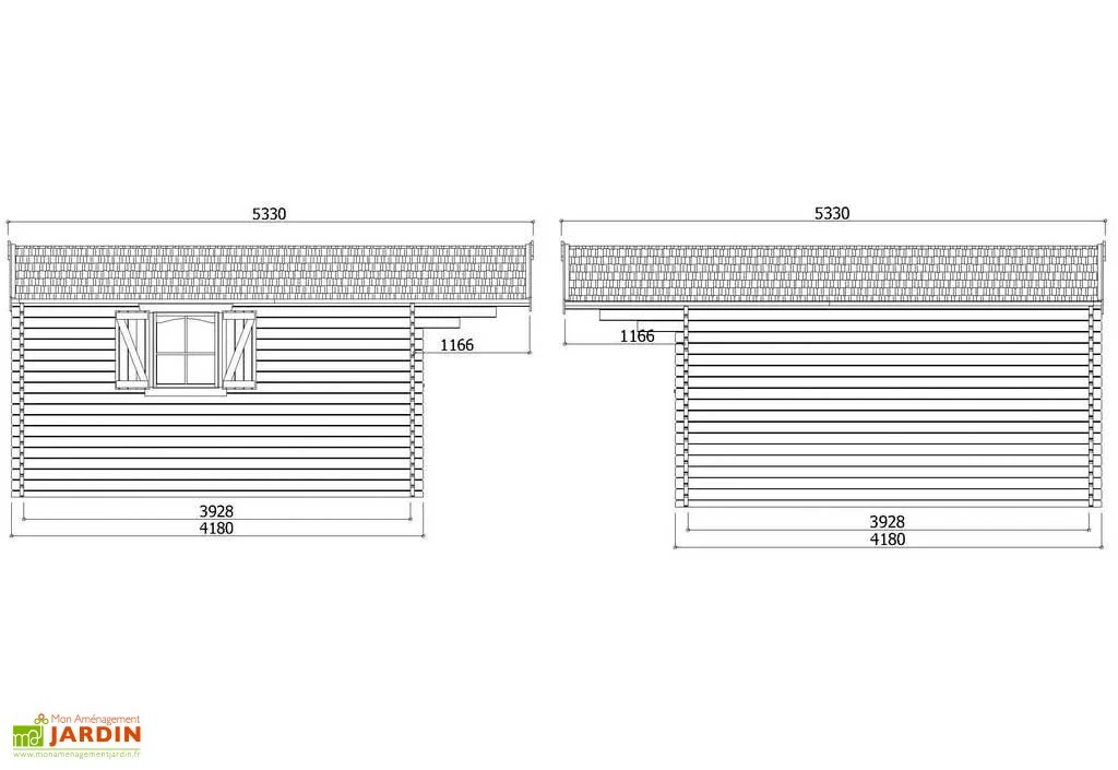 Solid Abri De Jardin Bois Chamonix 40mm (478x418cm) 3 Solid Abri De Jardin Bois Chamonix 40mm (478x418cm) – Image 3