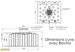 Cuve De Récupération D’eau De Pluie Enterrée – 5000 L Plate -Abriet Mobilier Soldes Boutique dimensions cuve 5000l greenlife biovitor