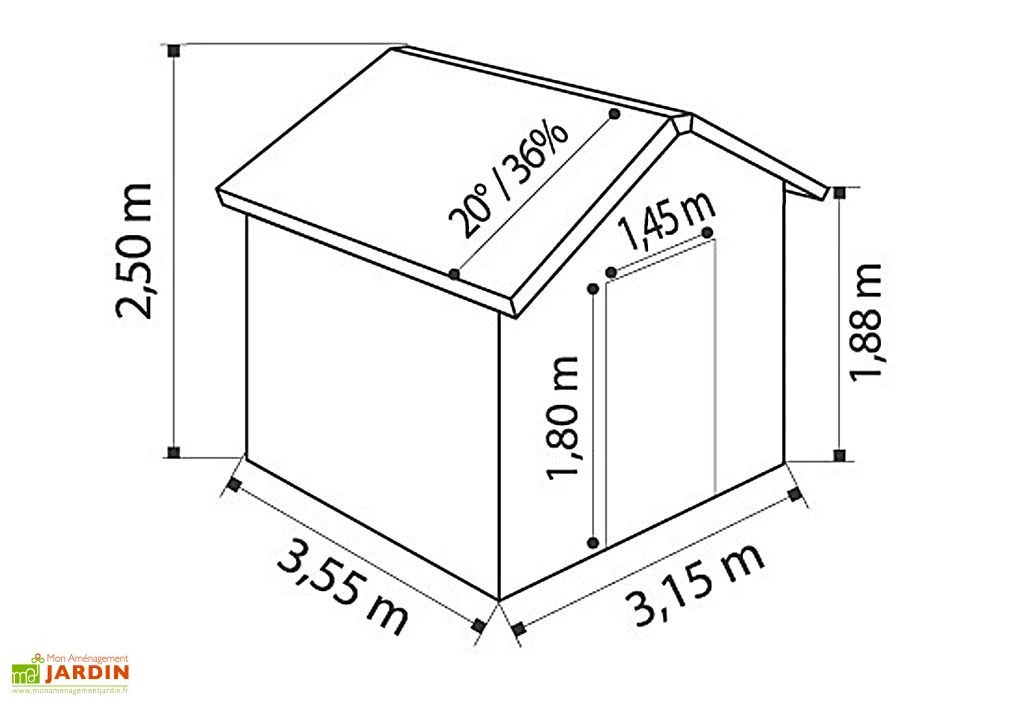 Grosfillex Abri De Jardin PVC Deco 11 (Rouge - Anthracite - Moka) 4 Grosfillex Abri De Jardin PVC Deco 11 (Rouge - Anthracite - Moka) – Image 4