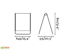 Luminaire Extérieur LED En Aluminium Et Textilène - Cadaqués -Abriet Mobilier Soldes Boutique dimensions lampe led faro cadaques