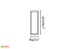 Lampe Solaire De Jardin à LED 18 X 50 Cm - Kasp -Abriet Mobilier Soldes Boutique dimensions lampe solaire faro kasp