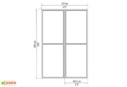 Porte Moustiquaire Pour Ledro, Garda Et Sanremo | Palram – Canopia 7 Porte Moustiquaire Pour Ledro, Garda Et Sanremo | Palram – Canopia -Abriet Mobilier Soldes Boutique dimensions portes moustiquaires gris anthracite palram canopia