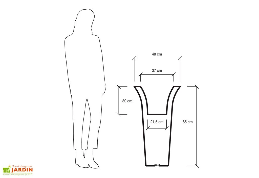 Pot De Fleurs Lumineux En Polyéthylène Flos - Ø 48 X 85 Cm 2 Pot De Fleurs Lumineux En Polyéthylène Flos - Ø 48 X 85 Cm – Image 2