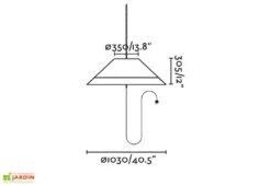 Suspension Extérieure En Osier Synthétique Marron ⌀ 103 Cm - Saigon 5 Suspension Extérieure En Osier Synthétique Marron ⌀ 103 Cm - Saigon -Abriet Mobilier Soldes Boutique dimensions suspension exterieure faro saigon