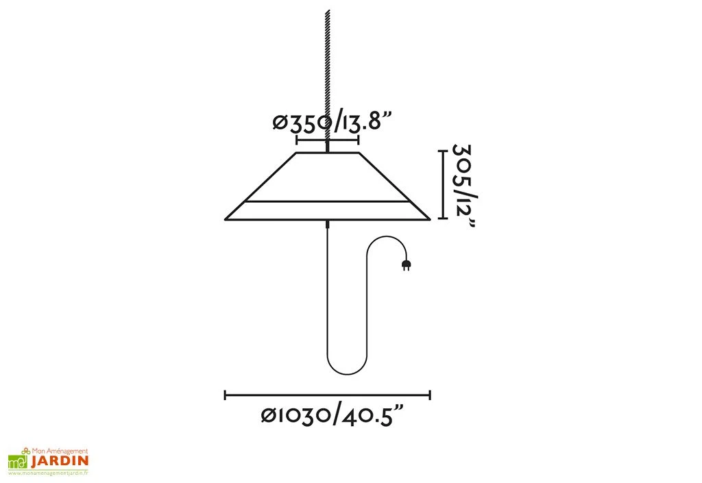 Suspension Extérieure En Osier Synthétique Marron ⌀ 103 Cm - Saigon 3 Suspension Extérieure En Osier Synthétique Marron ⌀ 103 Cm - Saigon – Image 3