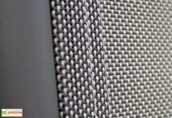 Rocking Chair D’Extérieur En Aluminium Et Textilène Honfleur -Abriet Mobilier Soldes Boutique dossier resine tressee ricking chair exterieur