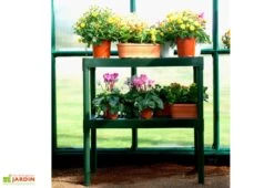 Kit De Palissage Pour Serre De Jardin -Abriet Mobilier Soldes Boutique double etagere polypropylene verte serre jardin palram