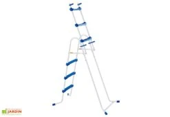 Summer Waves Piscine Hors-sol Tubulaire Ronde ∅366 X 91 Cm - PVC Bleu -Abriet Mobilier Soldes Boutique echelle marches amovibles piscine hors sol pvc