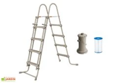 Summer Waves Piscine Hors-sol Tubulaire Ovale - 4,88 X 3,05 X 1,07 M – PVC Aspect Tressé -Abriet Mobilier Soldes Boutique ehelle cartouche epurateur piscine ovale