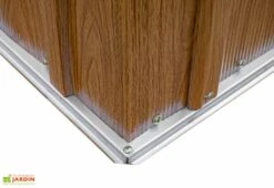 Abri De Jardin En Acier Galvanisé Imitation Bois 4 M² 11 Abri De Jardin En Acier Galvanisé Imitation Bois 4 M² -Abriet Mobilier Soldes Boutique embase abri jardin acier galvanise imitation bois 4m