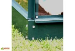 Serre De Jardin En Verre Trempé Lams 8,3 M² - Carvi Vert -Abriet Mobilier Soldes Boutique embase en aluminium vert 2