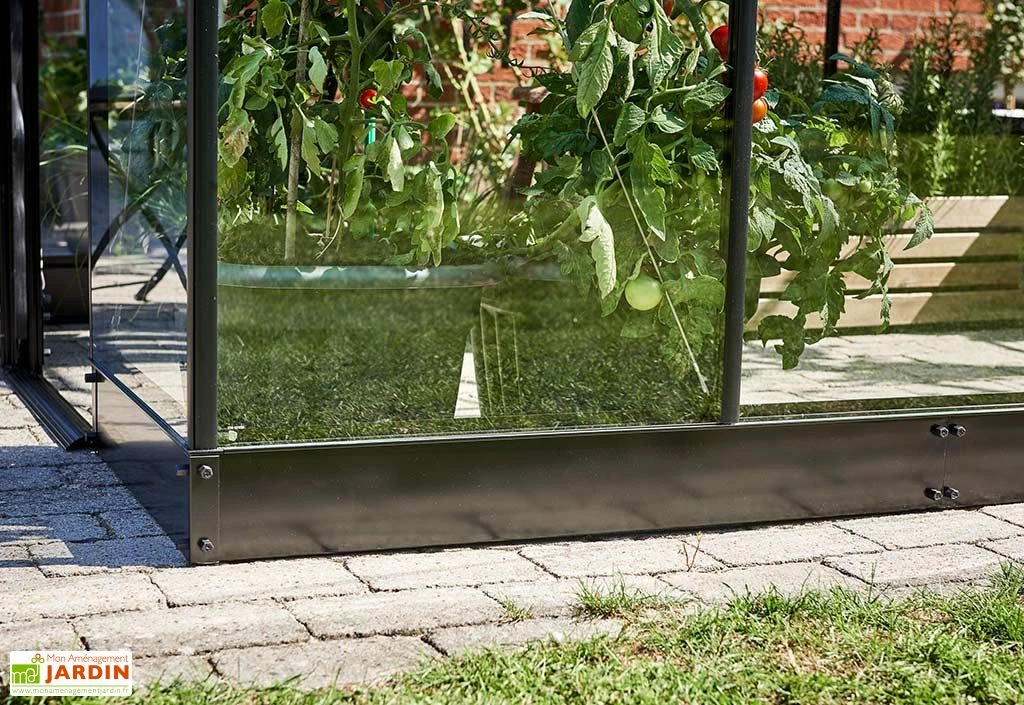 Halls Embase Pour Serre De Jardin En Acier Galvanisé Qube 610 Noir 2 Halls Embase Pour Serre De Jardin En Acier Galvanisé Qube 610 Noir – Image 2