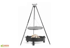 Ensemble Braséro Haiti Avec Trépied Et Grille De Cuisson