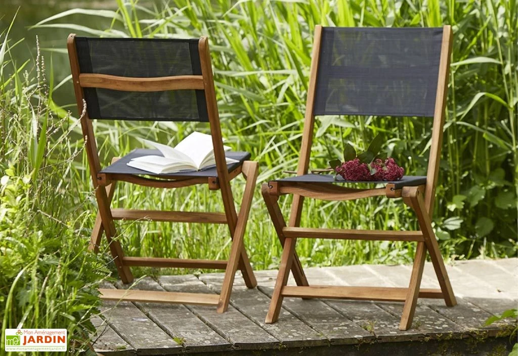 Salon De Jardin Carré 4 Places En Bois D'acacia 5 Salon De Jardin Carré 4 Places En Bois D'acacia – Image 5