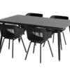 Ensemble Repas De Jardin 4 Personnes En Aluminium Et Résine Jill