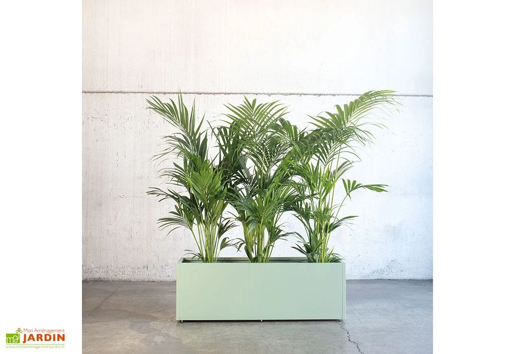 Jardinière Au Sol En Métal Thermolaqué - 100 X 50 X 50 1 Jardinière Au Sol En Métal Thermolaqué - 100 X 50 X 50