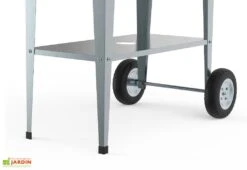 Carré Potager Sur Pieds Avec Roulettes - Barcelona -Abriet Mobilier Soldes Boutique etagere carre potager argent