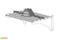 Étagère En Aluminium à Charge Lourde < 40 Kg Pour Serre Palram -Abriet Mobilier Soldes Boutique etagere charges lourdes palram canopia