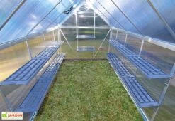 Étagère Double En PVC Pour Serre De Jardin -Abriet Mobilier Soldes Boutique etagere double pvc pour serre jardin 1