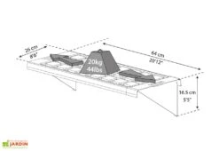 Étagère Double En PVC Pour Serre De Jardin -Abriet Mobilier Soldes Boutique etagere double serre jardin palram canopia