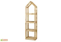 Étagère De Jardin En Bois De Pin Traité Campanile L - 50 X 30 X 185 Cm