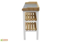 Axi Table De Rempotage En Bois De Hemlock Et Métal - 37 X 76 X 91 Cm -Abriet Mobilier Soldes Boutique etageres crochets table rempotage bois