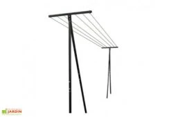 Etendoir à Linge Séchoir De Jardin En Métal Vert 6 Fils 10 M – Windy -Abriet Mobilier Soldes Boutique etendoir a linge de jardin en me tal windy1