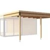 Extension De Toit En Bois D’épicéa Brut Pour Domeo 5 – 12,5 M²