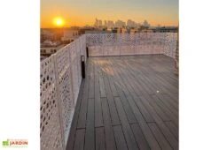 Lames De Terrasse En Composite Alvéolaires Et Réversibles 25 M² -Abriet Mobilier Soldes Boutique exterieur terrasse coucher soleil