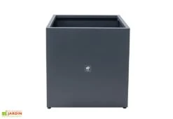 Jardinière Cube En Métal Thermolaqué - 70 X 70 X 70 Cm -Abriet Mobilier Soldes Boutique face jardiniere anthracite hg 1