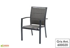 Fauteuil De Jardin En Aluminium Modulo (Plusieurs Coloris) 7 Fauteuil De Jardin En Aluminium Modulo (Plusieurs Coloris) -Abriet Mobilier Soldes Boutique fauteuil aluminium textilene modulo gris anthracite salon jardin