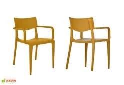 Fauteuil De Jardin Empilable En Polypropylène Renforcé – Town -Abriet Mobilier Soldes Boutique fauteuil empilable plastique 03