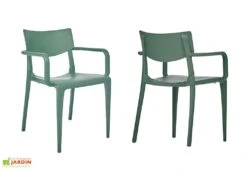 Fauteuil De Jardin Empilable En Polypropylène Renforcé – Town -Abriet Mobilier Soldes Boutique fauteuil empilable plastique 05