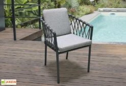 Fauteuil De Jardin En Aluminium Et Corde Pilat -Abriet Mobilier Soldes Boutique fauteuil jardin aluminium corde pilat