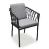 Fauteuil De Jardin En Aluminium Et Corde Pilat
