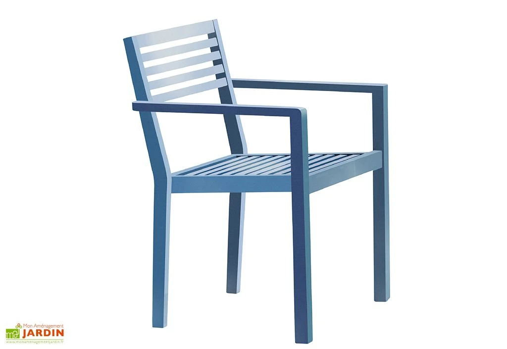 Fauteuil De Jardin Empilable En Aluminium Gaston (4 Coloris) 1 Fauteuil De Jardin Empilable En Aluminium Gaston (4 Coloris)