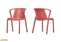 Fauteuil De Jardin Empilable En Polypropylène Renforcé – Fado -Abriet Mobilier Soldes Boutique fauteuil jardin empilable plastique 1 1