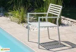 Fauteuil De Jardin Empilable En Aluminium Gaston (4 Coloris) 11 Fauteuil De Jardin Empilable En Aluminium Gaston (4 Coloris) -Abriet Mobilier Soldes Boutique fauteuil jardin gaston 5