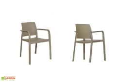 Fauteuil De Jardin Empilable En Polypropylène Renforcé – Dock -Abriet Mobilier Soldes Boutique fauteuil plastique empilable 01