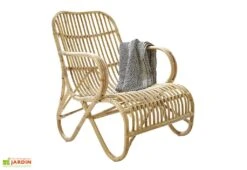 Fauteuil En Rotin L.65 X H.87 X P.50 Cm – Boho