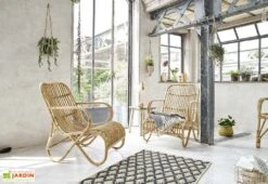 Fauteuil En Rotin L.65 X H.87 X P.50 Cm – Boho 7 Fauteuil En Rotin L.65 X H.87 X P.50 Cm – Boho -Abriet Mobilier Soldes Boutique fauteuil rotin 2