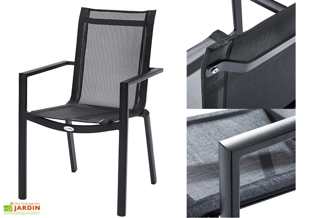 Salon De Jardin HPL Star : Table Extensible + 6 Fauteuils + 4 Chaises 4 Salon De Jardin HPL Star : Table Extensible + 6 Fauteuils + 4 Chaises – Image 4