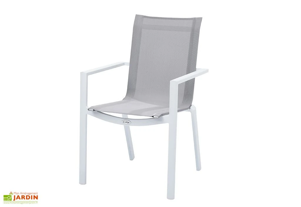 Fauteuil De Jardin En Aluminium Blanc Ou Noir 1 Fauteuil De Jardin En Aluminium Blanc Ou Noir