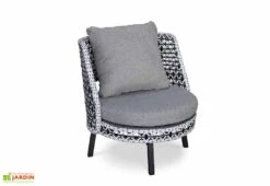 Salon De Jardin 4 Places En Aluminium Et Résine Tressée Agadir 9 Salon De Jardin 4 Places En Aluminium Et Résine Tressée Agadir -Abriet Mobilier Soldes Boutique fauteuil salon jardin aluminium resine tressee agadir