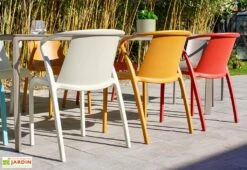 Salon De Jardin : 1 Table Aluminium 200 X 90 Cm Taupe + 8 Fauteuils – Fado 10 Salon De Jardin : 1 Table Aluminium 200 X 90 Cm Taupe + 8 Fauteuils – Fado -Abriet Mobilier Soldes Boutique fauteuils jardin polypropylene colore fado