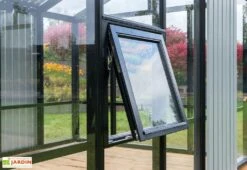 Serre De Jardin En Bois Et Verre Trempé Avec Panneaux Occultants – Hortensia -Abriet Mobilier Soldes Boutique fenetre serre jardin bois verre trempe stali